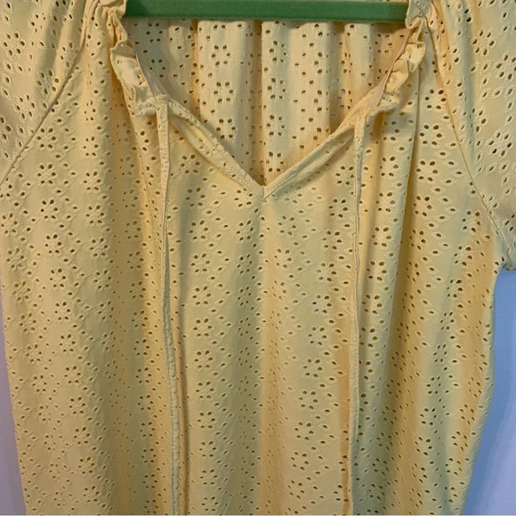 Ricki’s Yellow  Perforated blouse S - Picture 7 of 8